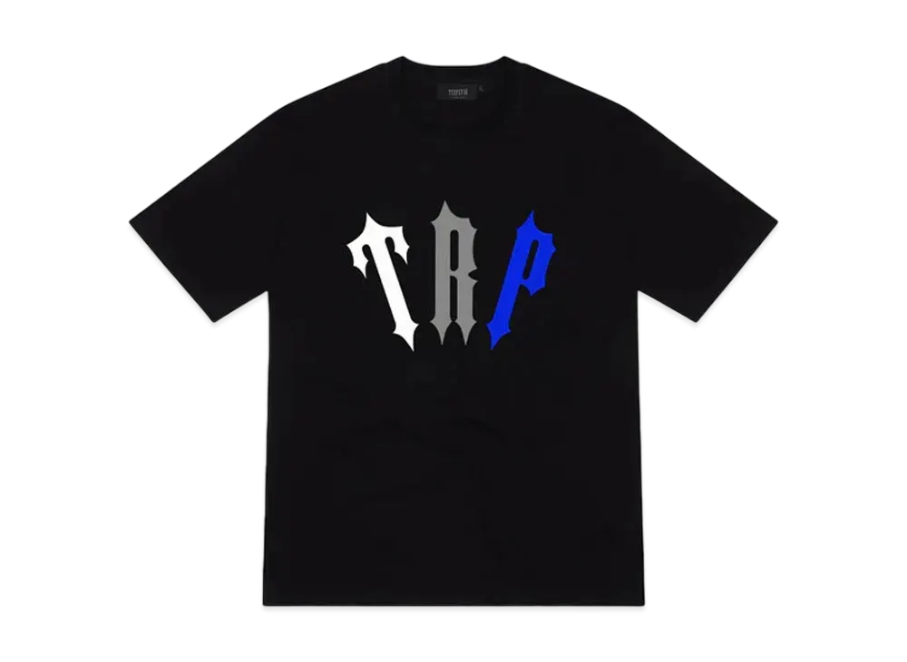 TRAPSTAR TRP Print Shorts Set "Black/Blue/Grey"