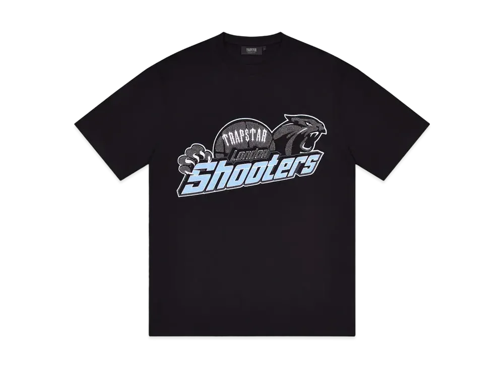 TRAPSTAR Shooters Chenille T-Shirt "Black/Blue"