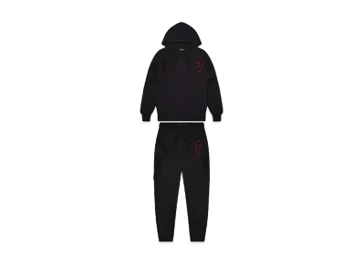TRAPSTAR Irongate Arch Chenille 2.0 Tracksuit "Black/Red"