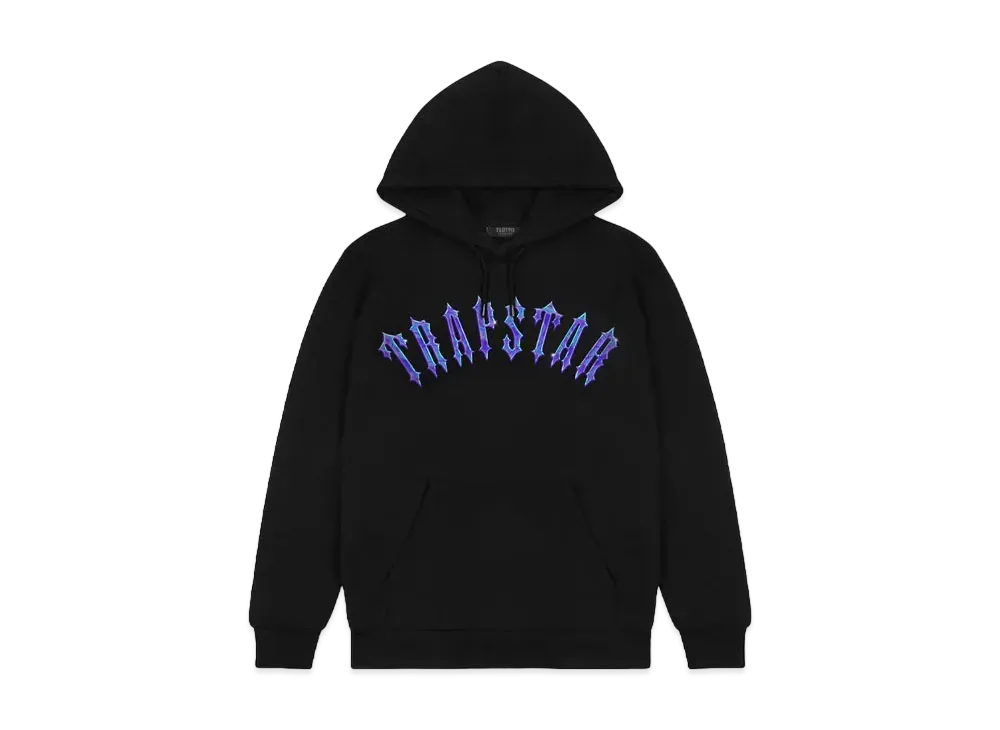 TRAPSTAR Liquid Irongate Arch Hoodie "Black"