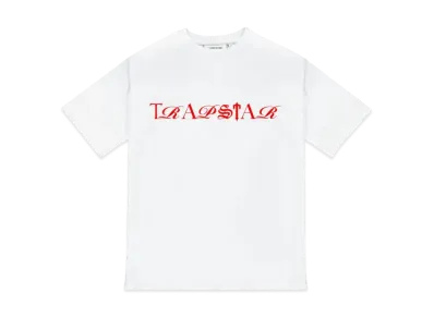 TRAPSTAR Script Print Tee "White/Red"