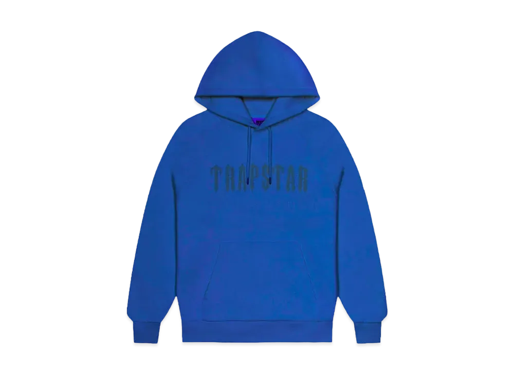 TRAPSTAR Chenille Decoded Hoodie "Cobalt"