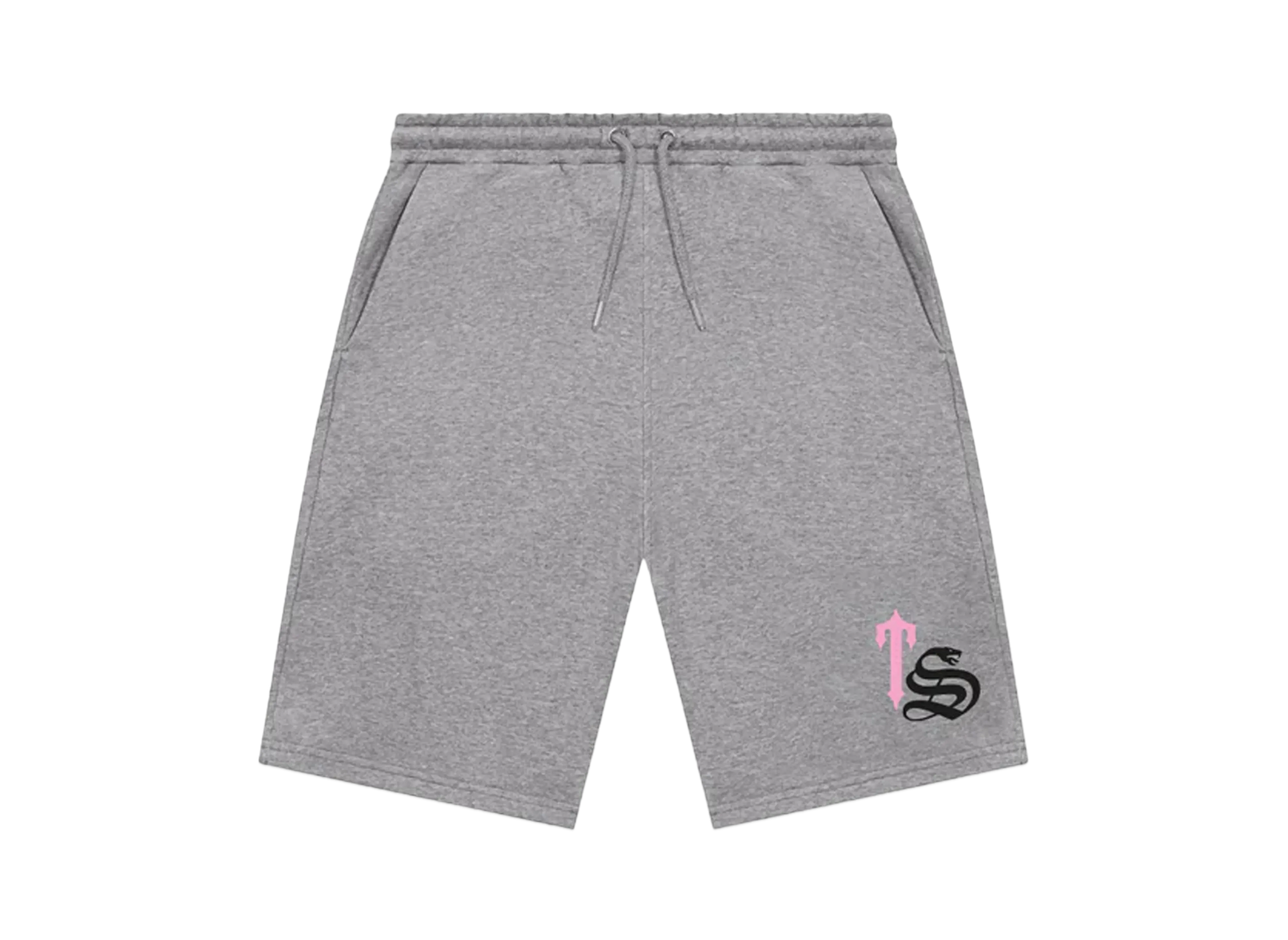 TRAPSTAR TS Script Print Shorts Set "White/Grey"