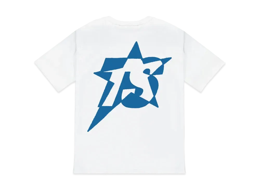 TRAPSTAR TS Star Print Tee "White/Blue"