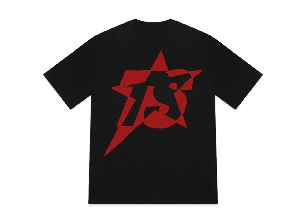 TRAPSTAR TS Star Print Tee "Black/Red"