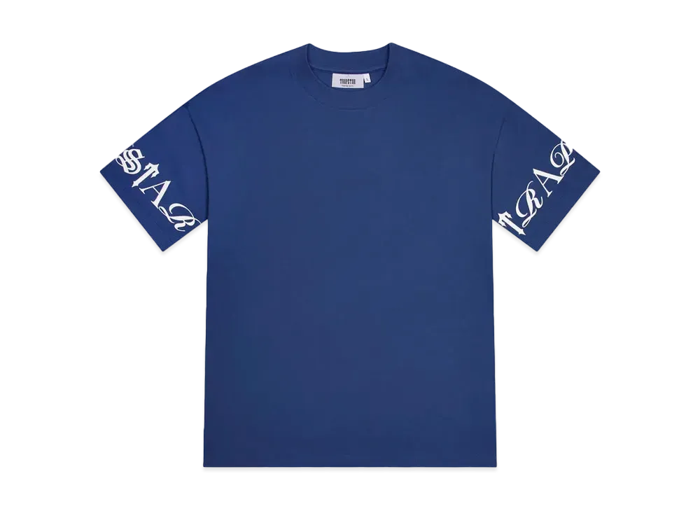 TRAPSTAR Script Tee "Blue/White"