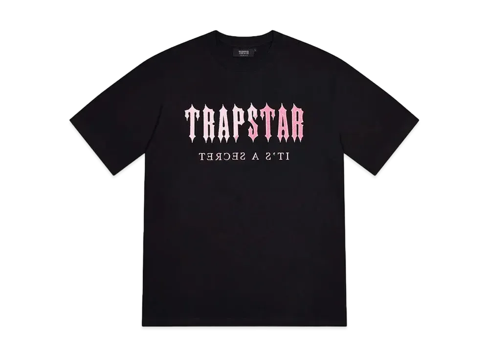 TRAPSTAR Decoded Chenille Short Set "Black/Pink"