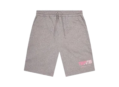 TRAPSTAR Decoded Chenille Short Set "White/Grey/Pink"