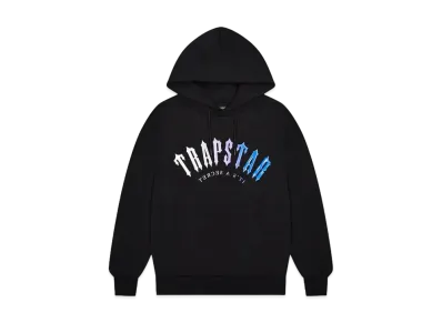 TRAPSTAR Irongate Arch Hooded Gel Tracksuit "Black/Blue"