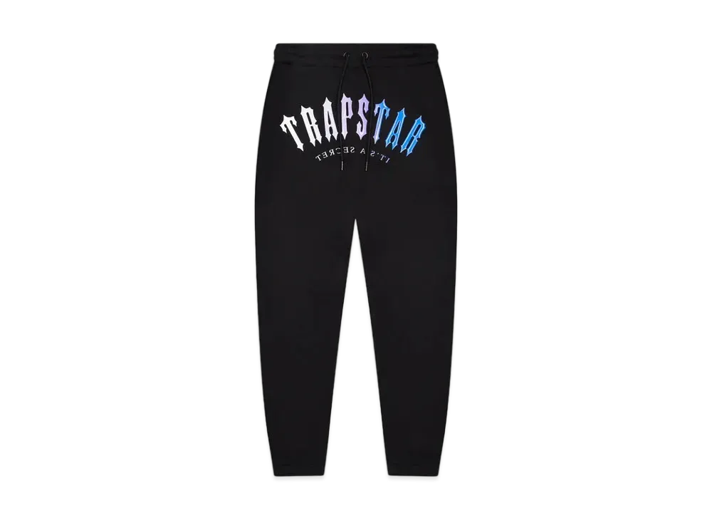 TRAPSTAR Irongate Arch Hooded Gel Tracksuit "Black/Blue"