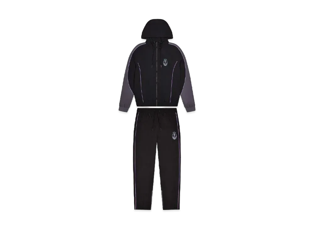 TRAPSTAR Irongate Crest Shell Tracksuit "Black/Pink"
