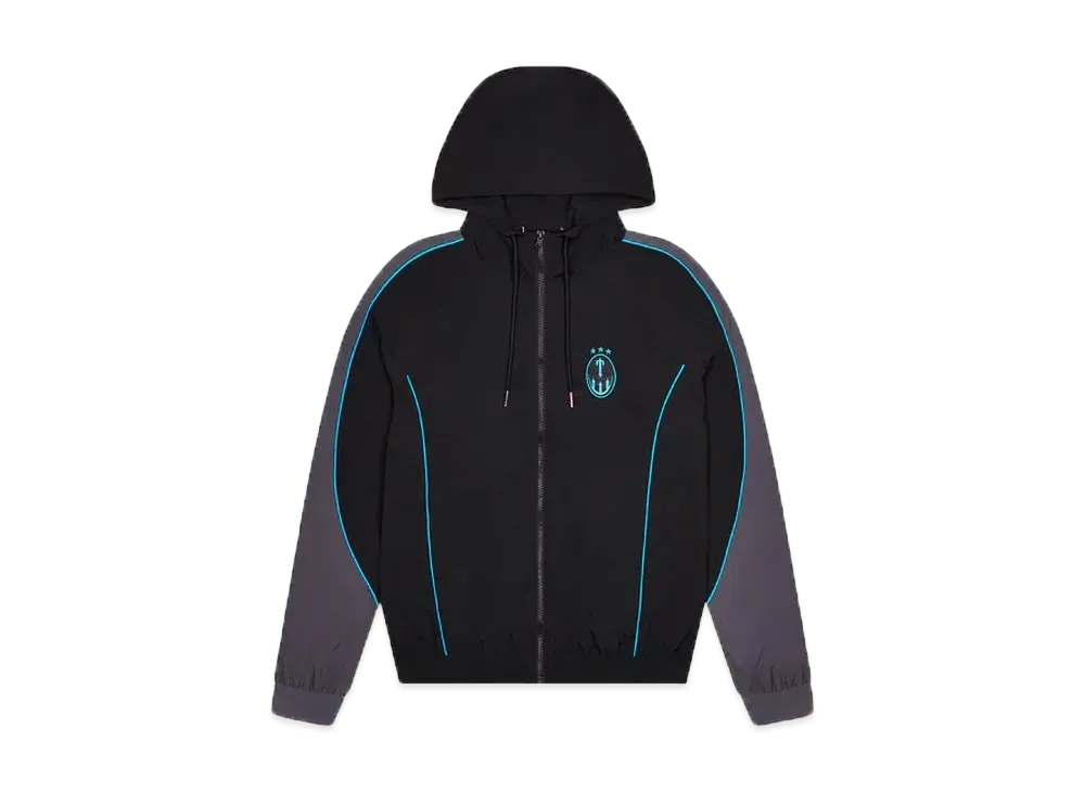 TRAPSTAR Irongate Crest Shell Tracksuit "Black/Teal"
