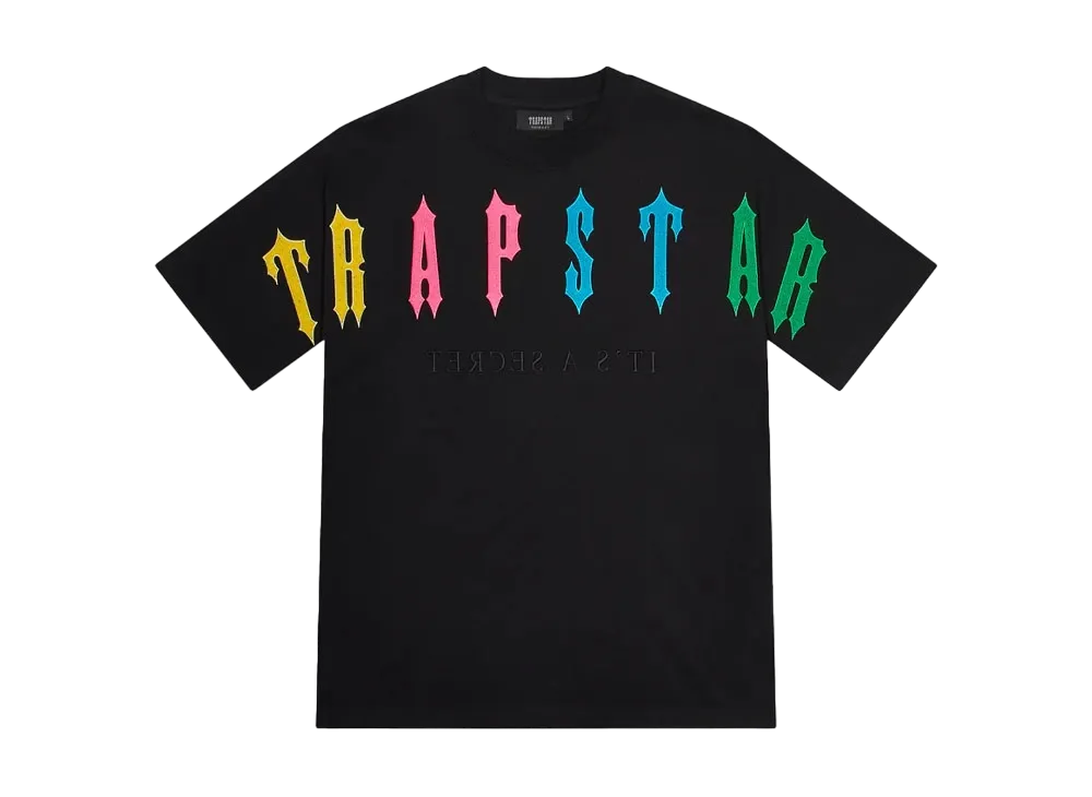 TRAPSTAR Pre Order Irongate Arch 2.0 Short Set "Black/Candy"