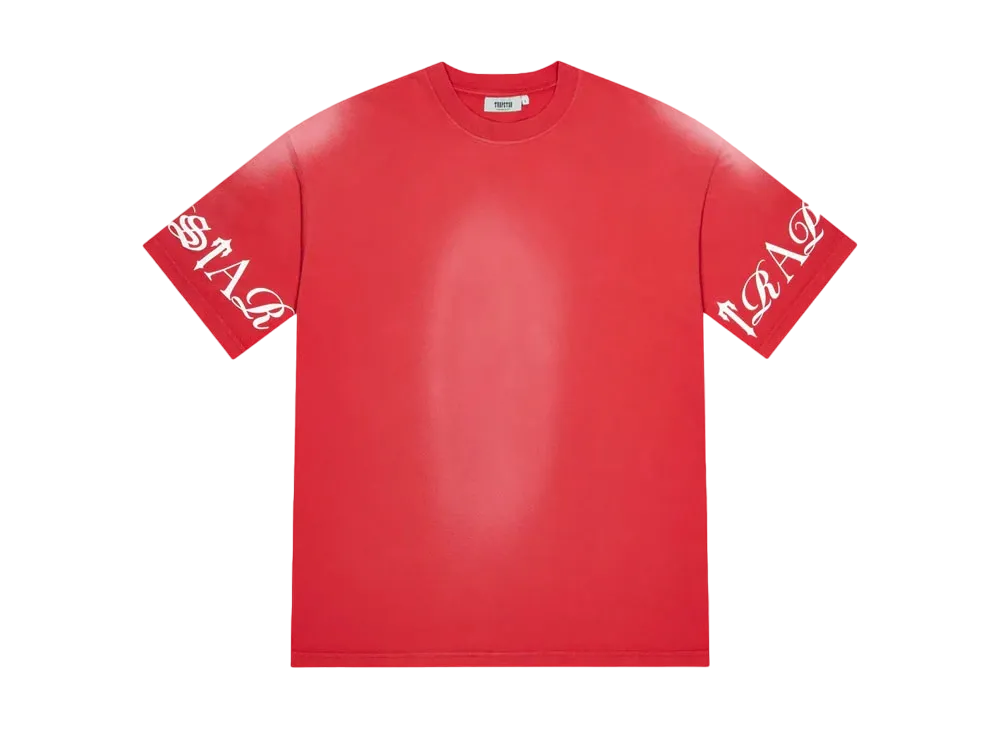 TRAPSTAR Script Tee "Washed Red"