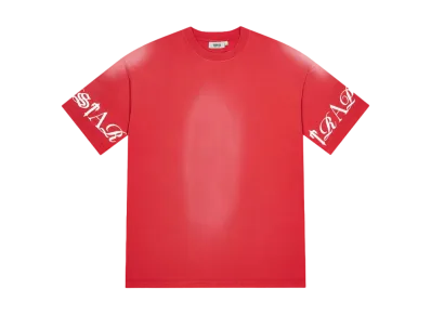 TRAPSTAR Script Tee "Washed Red"