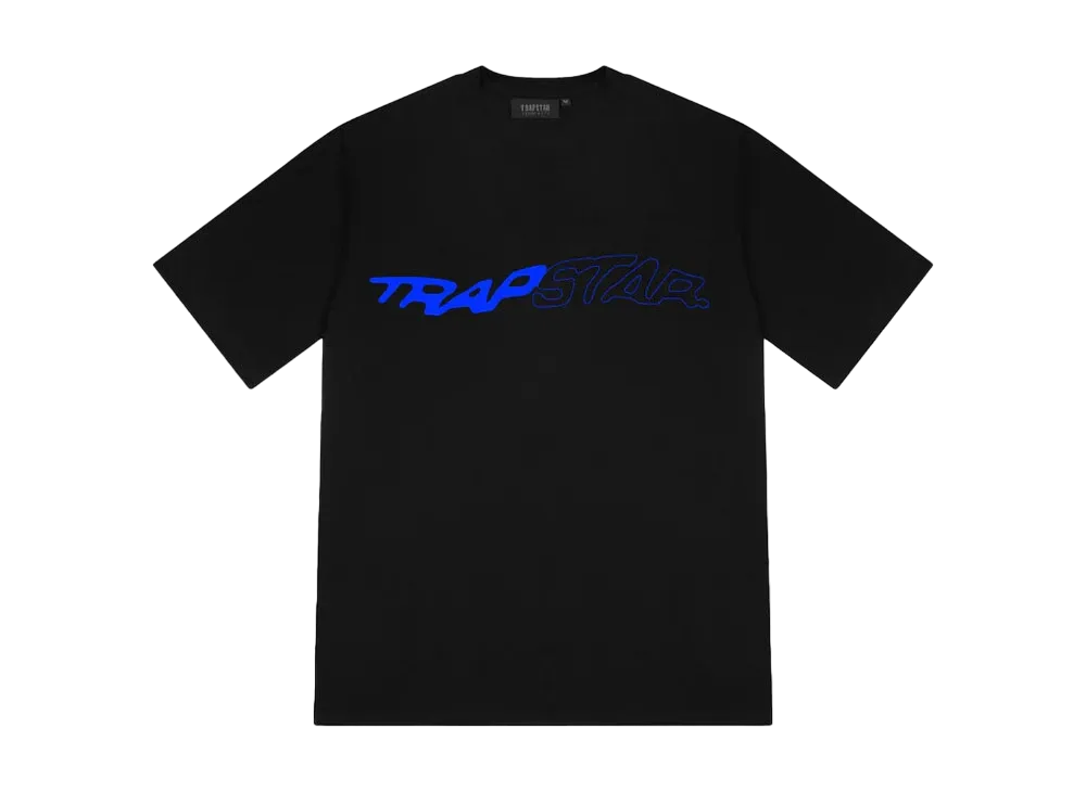 TRAPSTAR Wavy Tee "Black/Blue"