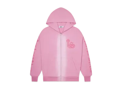 TRAPSTAR Script Spray Hoodie "Pink"