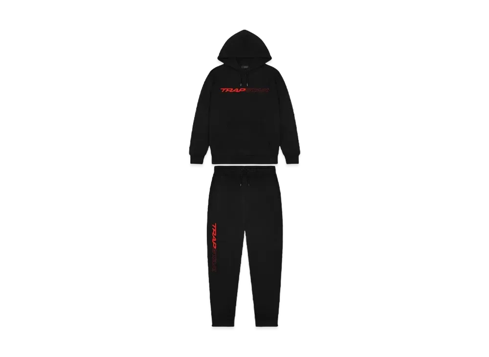 TRAPSTAR Full Speed Tracksuit "Black/Red"