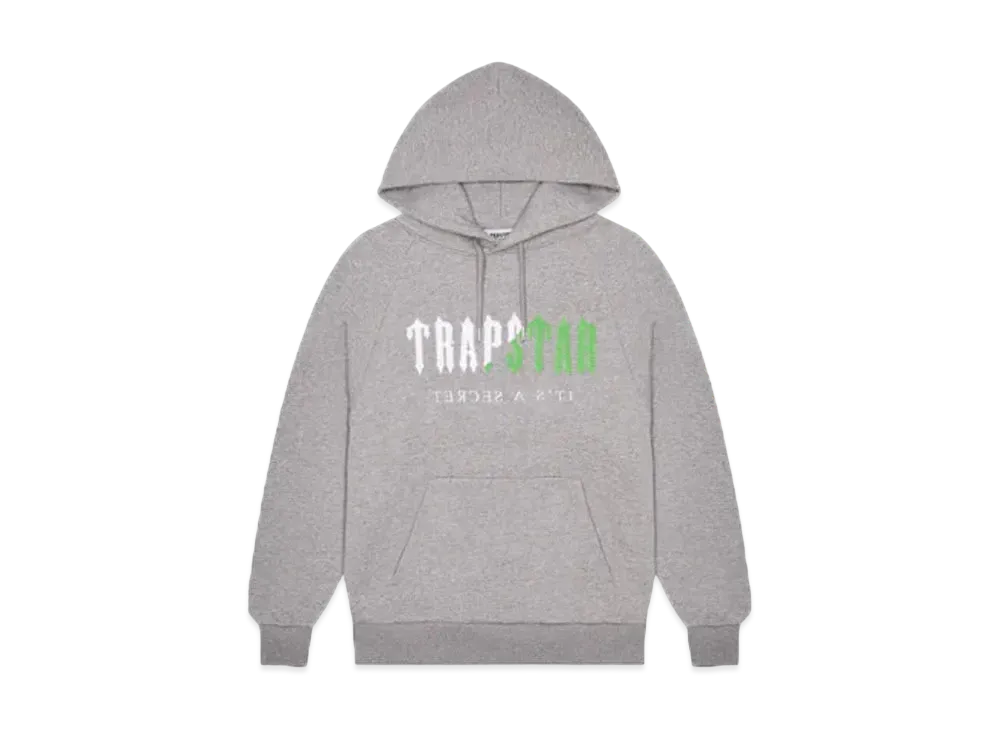 TRAPSTAR Decoded Chenille Hooded Tracksuit "Grey/Green"