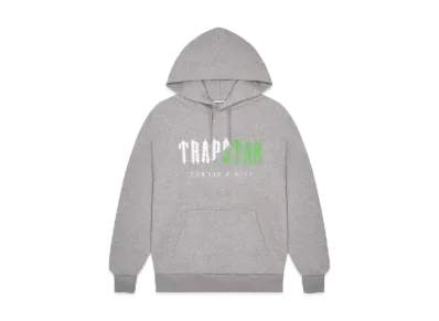 TRAPSTAR Decoded Chenille Hooded Tracksuit "Grey/Green"