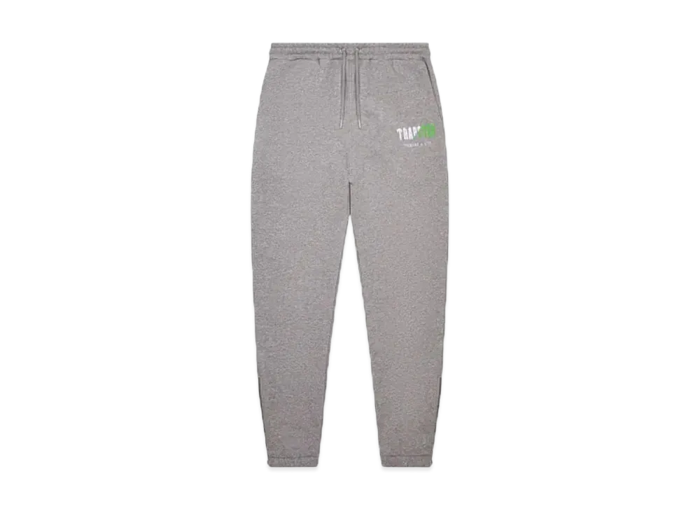 TRAPSTAR Decoded Chenille Hooded Tracksuit "Grey/Green"