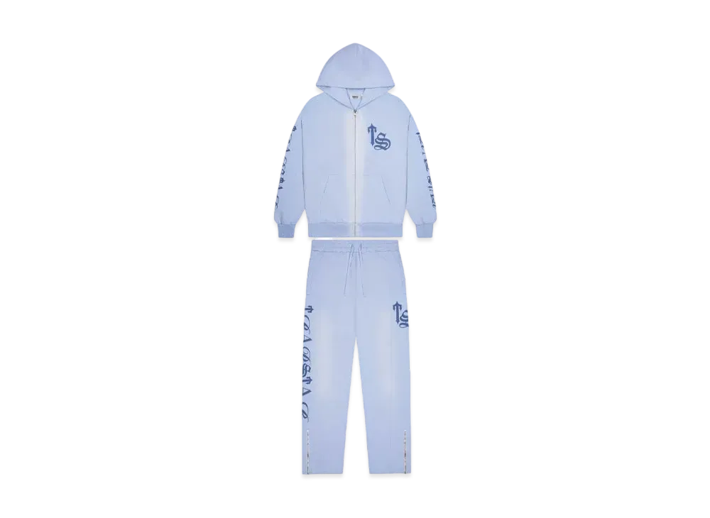 TRAPSTAR Script Spray Tracksuit "Blue"