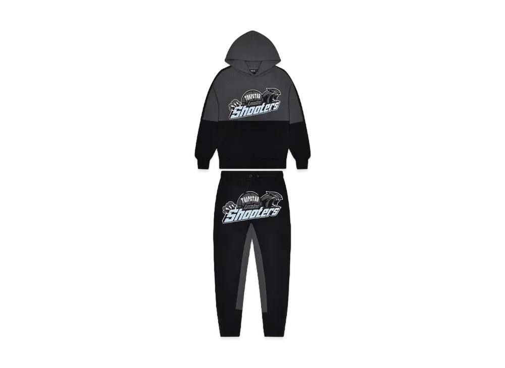 TRAPSTAR Shooters Panel Tracksuit "Black/Blue"