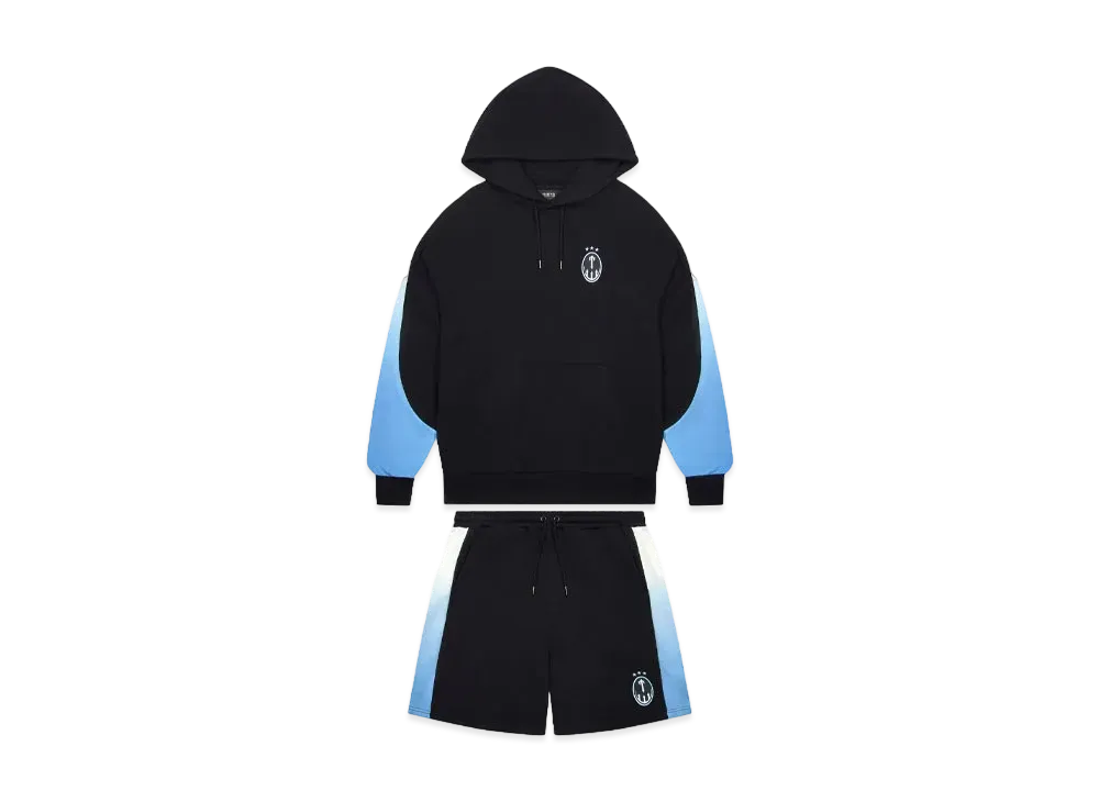 TRAPSTAR Arch Irongate Gradient Shorts Set "Black"