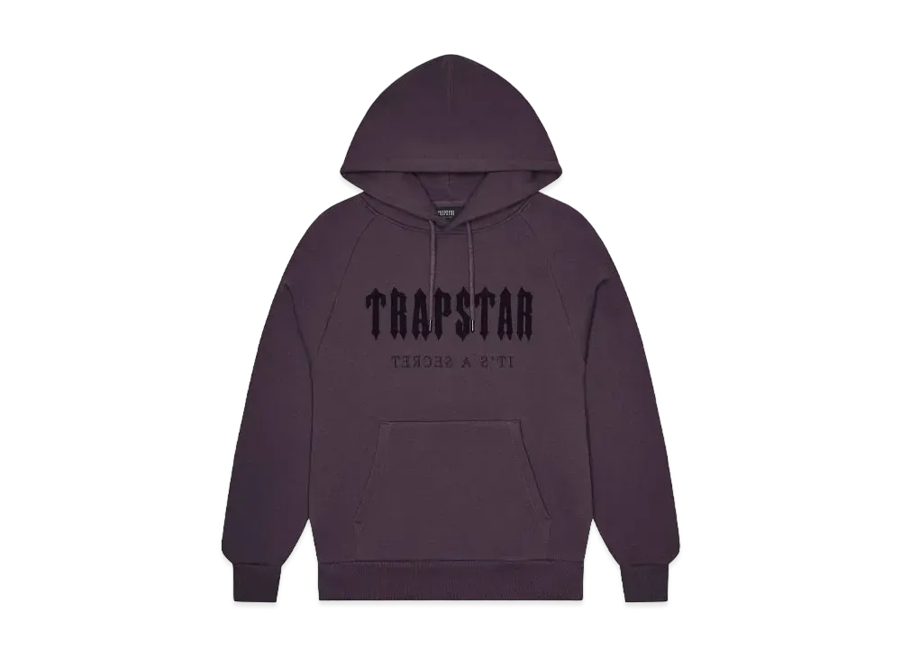 TRAPSTAR Chenille Decoded Hoodie "Obsidian"