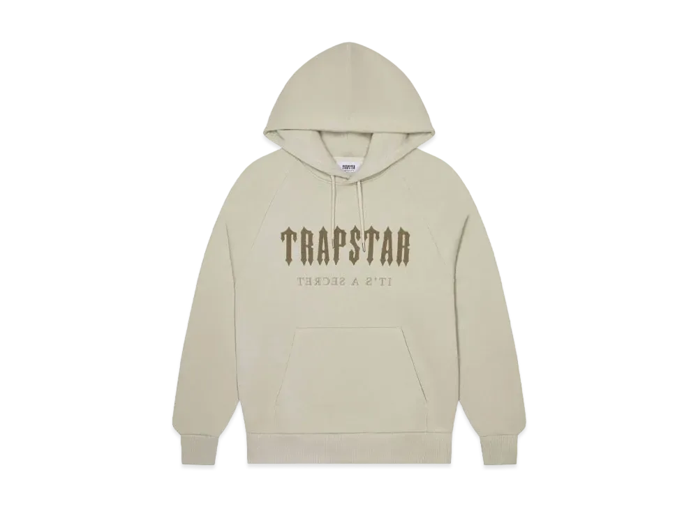 TRAPSTAR Chenille Decoded Hoodie "Oatmeal"
