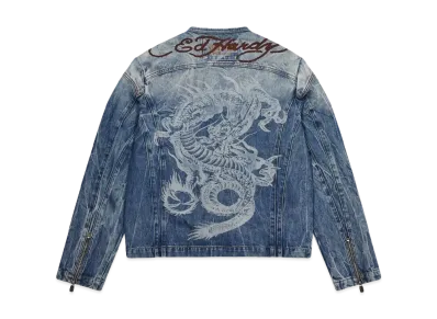 TRAPSTAR x Ed Hardy Denim Jacket "Blue"