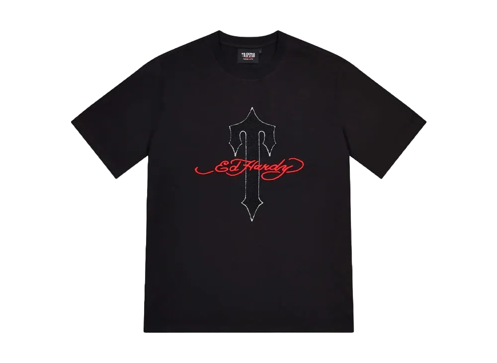 TRAPSTAR x Ed Hardy Ironagte T Tee "Black"