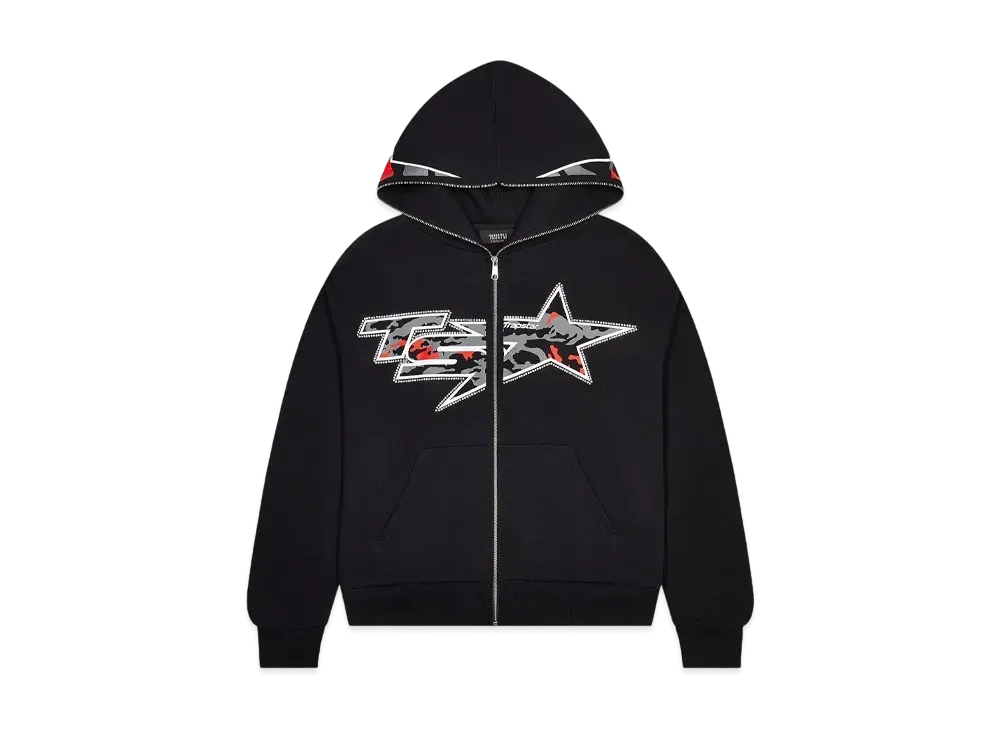 TRAPSTAR TS Star Camo Hoodie "Black"