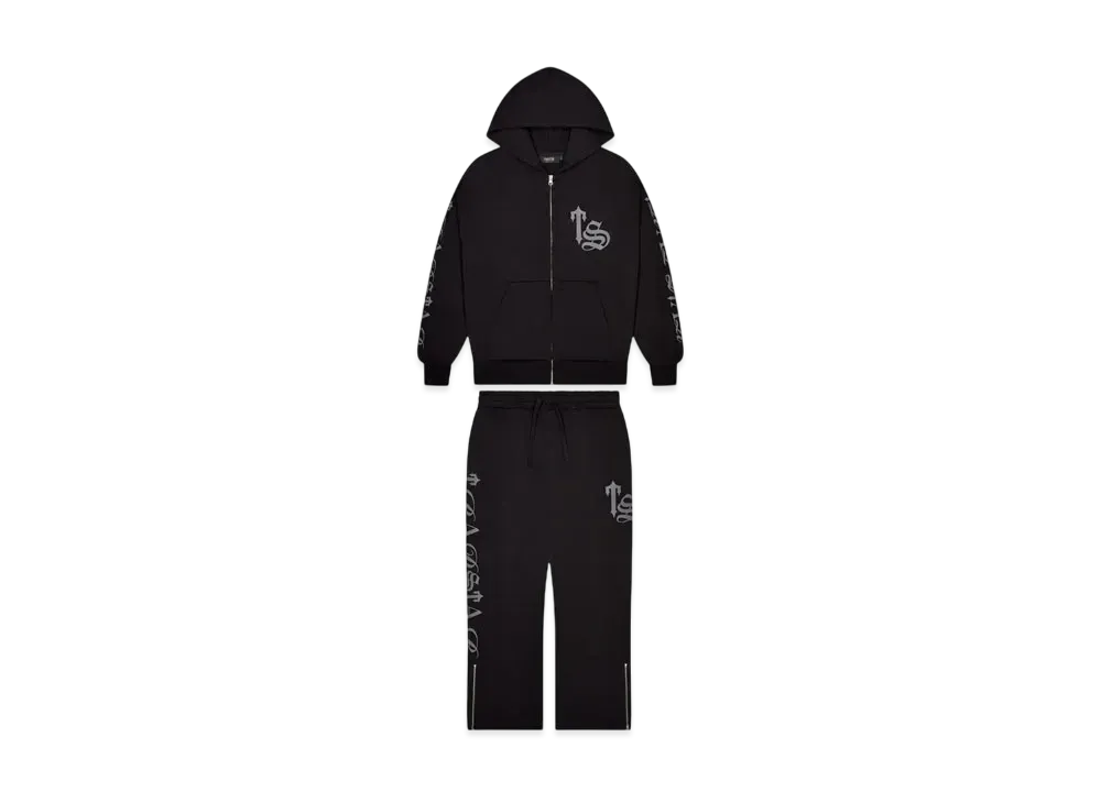 TRAPSTAR Script Tracksuit "Black"