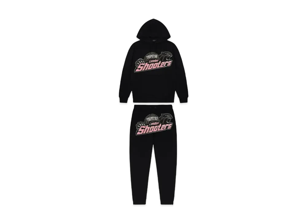 TRAPSTAR PRE ORDER Shooters Tracksuit "Black/Pink"