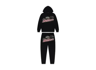 TRAPSTAR PRE ORDER Shooters Tracksuit "Black/Pink"