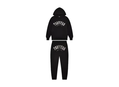 TRAPSTAR Decoded Hooded Gel Tracksuit "Black/Chrome"