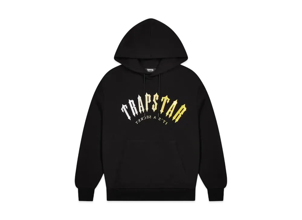TRAPSTAR Decoded Hooded Gel Tracksuit "Black/Yellow"