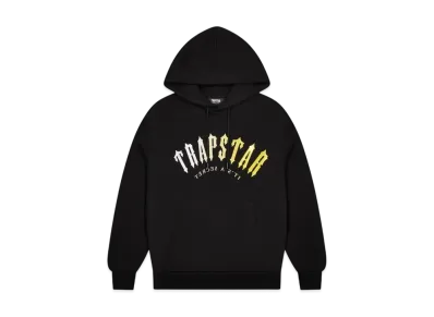 TRAPSTAR Decoded Hooded Gel Tracksuit "Black/Yellow"