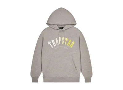 TRAPSTAR Decoded Hooded Gel Tracksuit "Grey/Yellow"