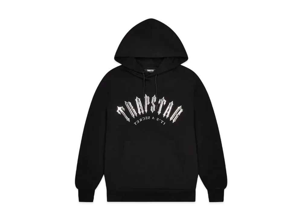 TRAPSTAR Decoded Hooded Gel Tracksuit "Black/Chrome"