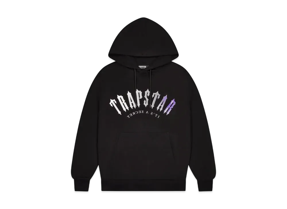 TRAPSTAR Decoded Hooded Gel Tracksuit "Black/Purple"