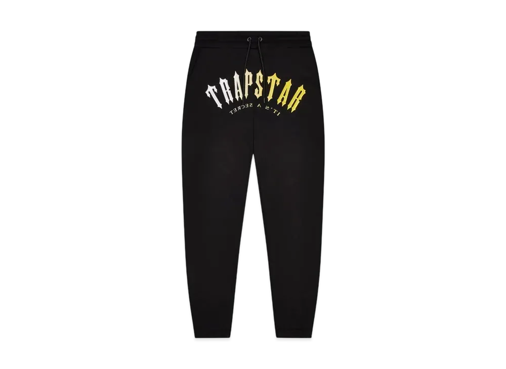 TRAPSTAR Decoded Hooded Gel Tracksuit "Black/Yellow"