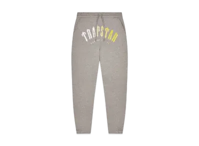 TRAPSTAR Decoded Hooded Gel Tracksuit "Grey/Yellow"