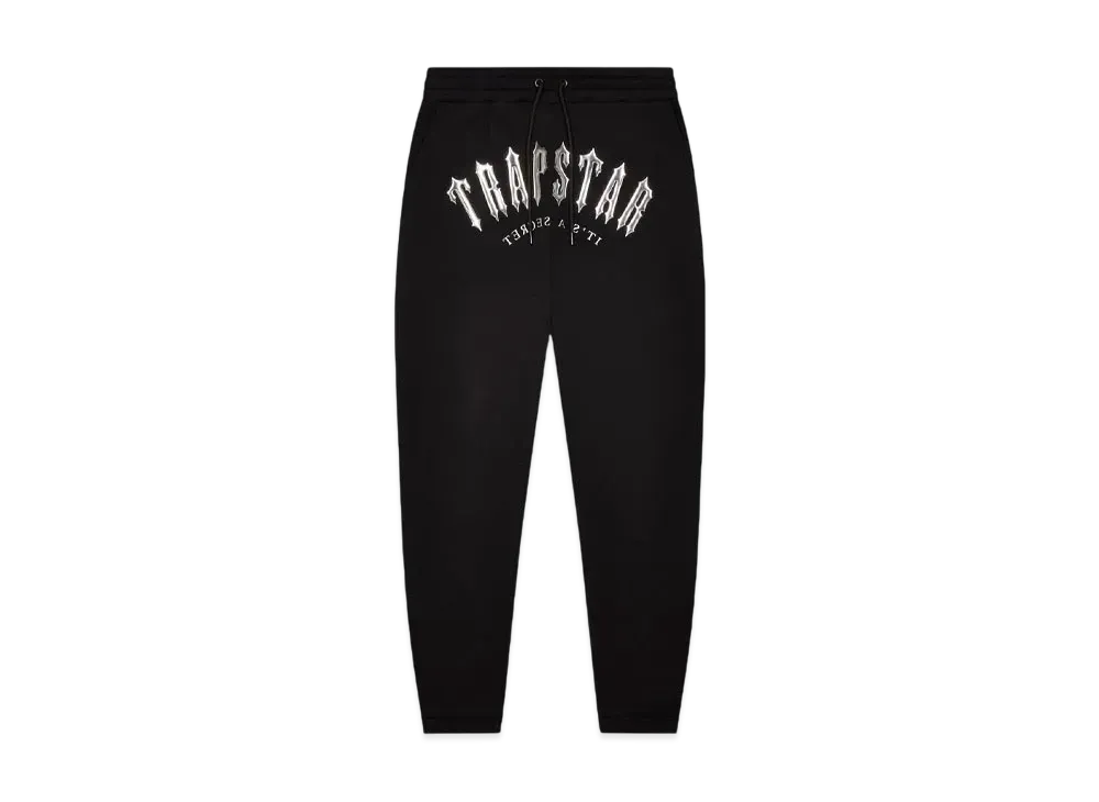 TRAPSTAR Decoded Hooded Gel Tracksuit "Black/Chrome"