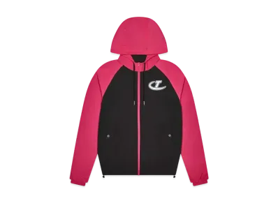 TRAPSTAR Hyperdrive Windbreaker "Black/Hot Pink"