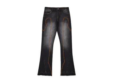 TRAPSTAR Irongate T Panel Denim Jeans "Washed Black"