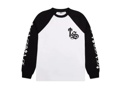 TRAPSTAR Script Waffle LS Top "White/Black"