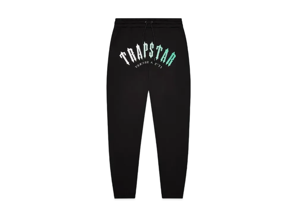 TRAPSTAR Decoded Hooded Gel Tracksuit "Black/Teal"