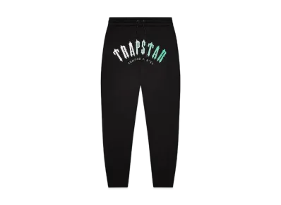 TRAPSTAR Decoded Hooded Gel Tracksuit "Black/Teal"